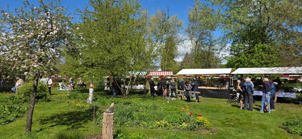 Groene tuinmarkt vier de lente